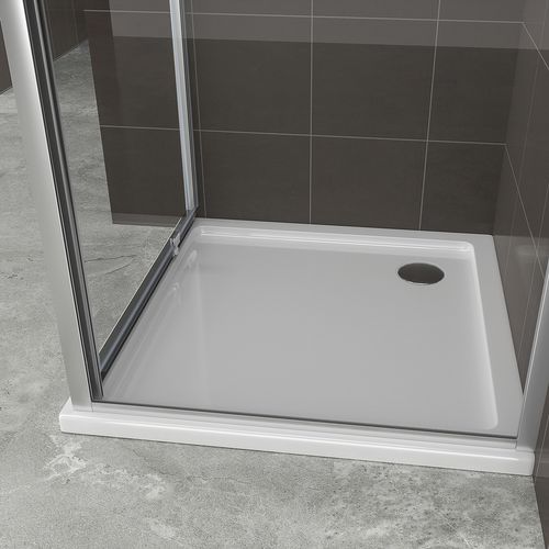 Cabine De Douche H190 70(porte)x90cm Porte Pivotante Verre Transparent Ibea (sans Receveur)