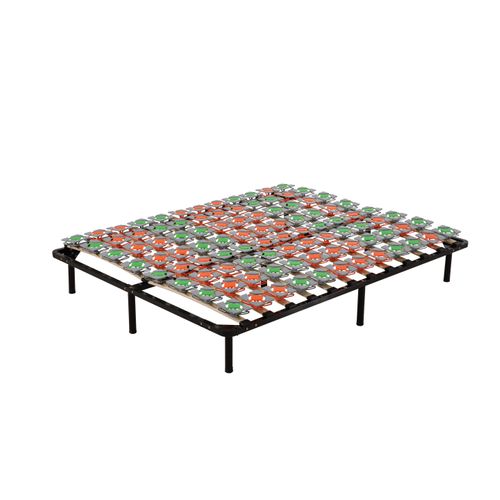 Kept Sommier à Lattes Ergonomique Avec Plots De Soutien 160x200 Cm Avec Pieds