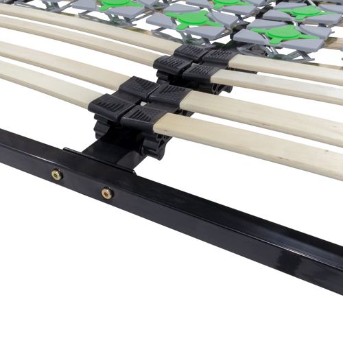 Casi Sommier à Lattes Avec Plots De Soutien 200x200 Cm Sans Pieds