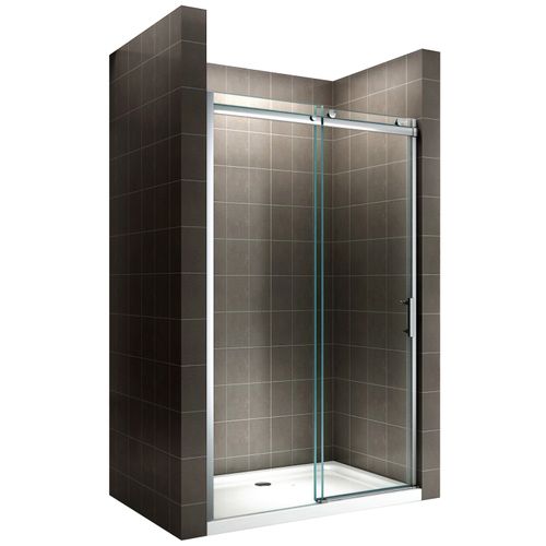 Porte De Douche Coulissante 150 X 200 Cm Verre 8 Mm Transparent Anticalcaire Alix - Saniverre