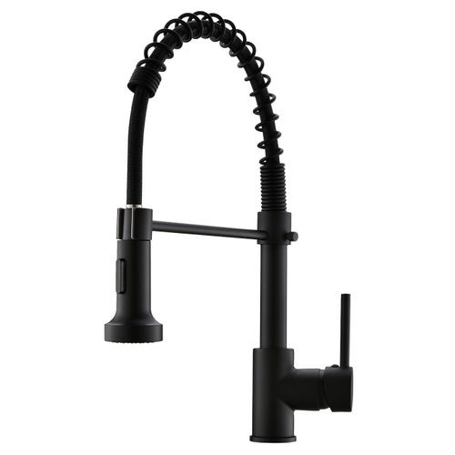 Robinet Mitigeur Cuisine Avec Douchette 2 Jets Loire Chrome Noir Mat