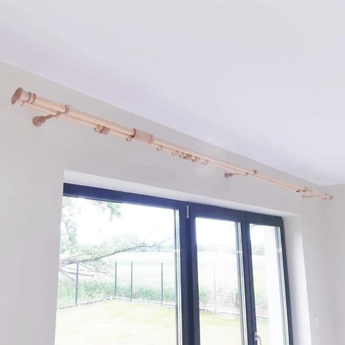 Cris Tringle En Bois Ø 28 Mm Pin Double 300 Cm