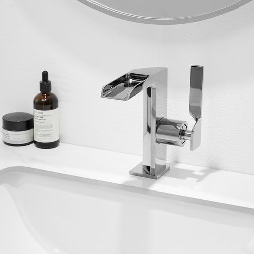 Robinet Mitigeur Bec Cascade Ouvert Cezio Chrome Brillant