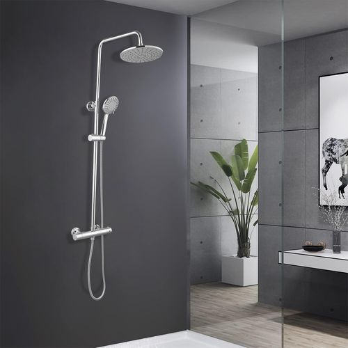 Colonne De Douche Thermostatique Hauteur Réglable - Ocea Chrome Brillant