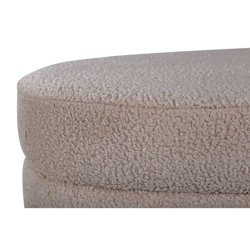 Pouf Design Bouclette "otto" 100cm Beige