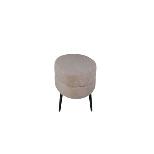 Pouf Design Bouclette "otto" 100cm Beige