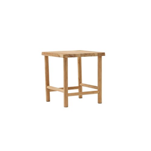 Tabouret En Teck "noster" 46cm Naturel