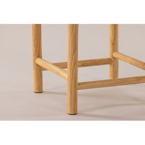 Tabouret En Teck "noster" 46cm Naturel