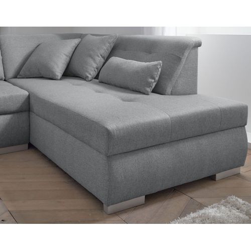 Vermont - Canapé Panoramique D'angle Droit - 7 Places - XXL Gris Clair