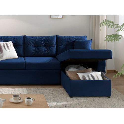 Astoria - Canapé D'angle Réversible - Convertible Avec Coffre - Style Contemporain- 4 Places
