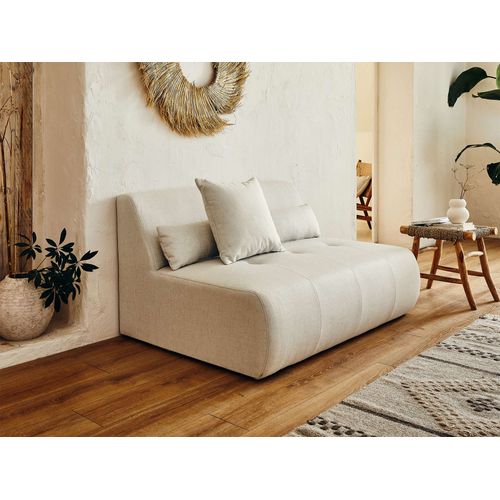 Onyx - Canapé Modulable D'angle Gauche 5 Places - En Tissu Beige