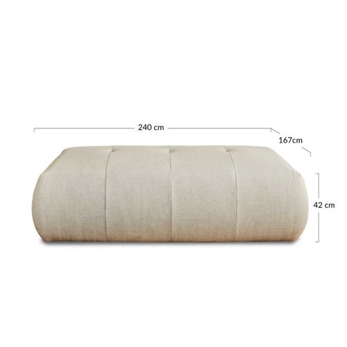 Onyx - Pouf Modulable - En Tissu