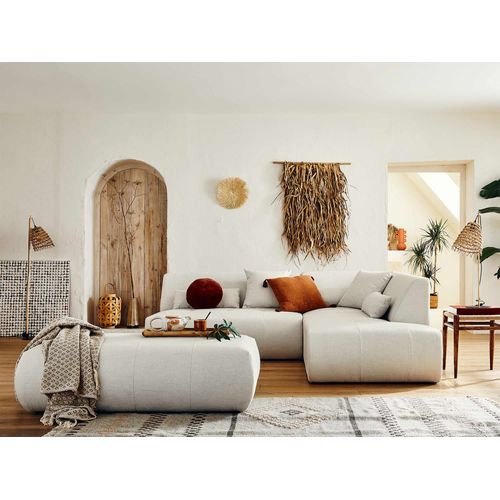 Onyx - Pouf Modulable - En Tissu Beige