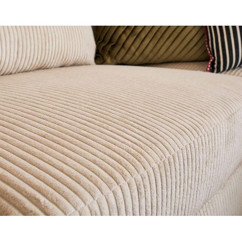 Aubepine - Canapé D'angle Réversible 5 Places - Convertible Avec Coffre - En Velours Côtelé