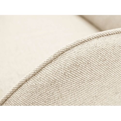 Canapé Droit Convertible 3 Places Cosmos En Tissu Beige