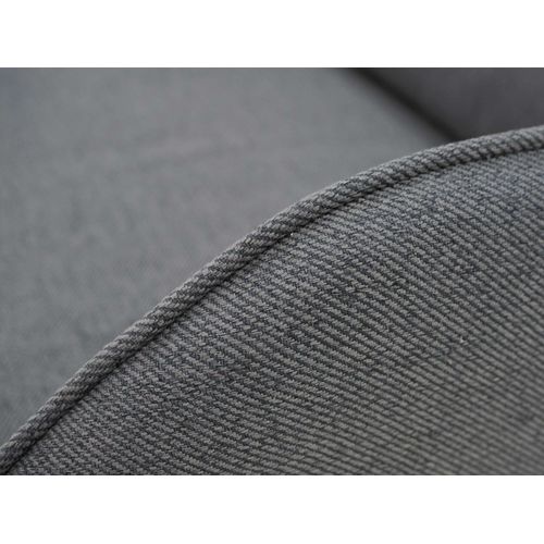 Canapé Droit Convertible 3 Places Cosmos En Tissu Gris Anthracite