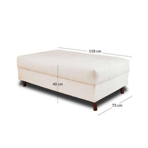 Rune - Pouf Modulable - En Tissu Bouclette