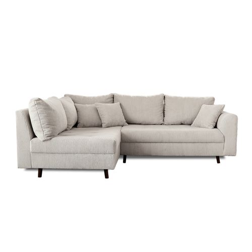 Rune - Canapé D'angle Gauche - 4 Places - En Velours Côtelé