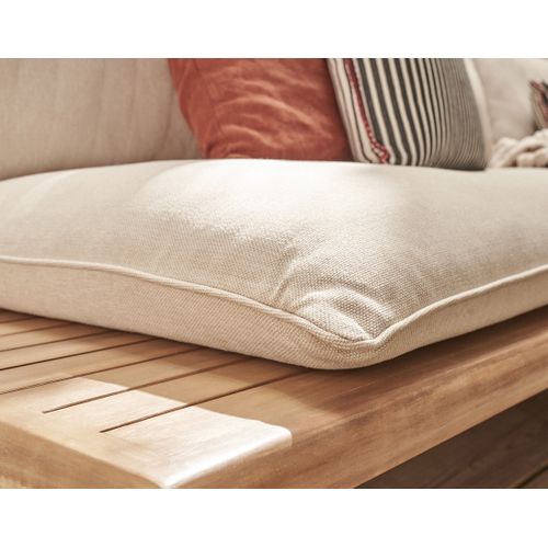 Papeete - Salon Bas De Jardin 4 Places + Table – En Bois D'acacia Fsc  100%