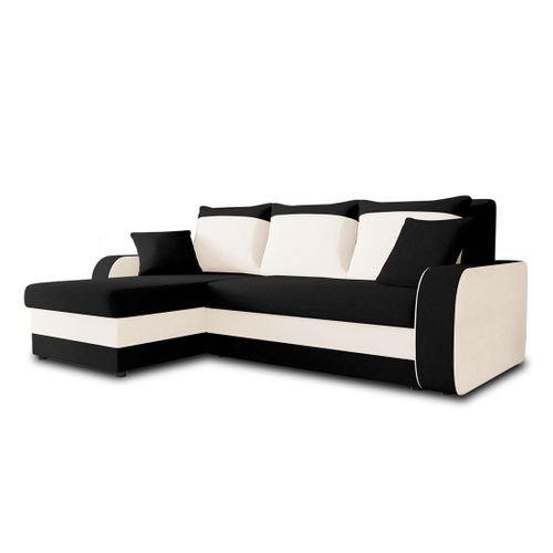 Valos - Canapé D'angle Réversible - 4 Places - Convertible Avec Coffre - En Velours