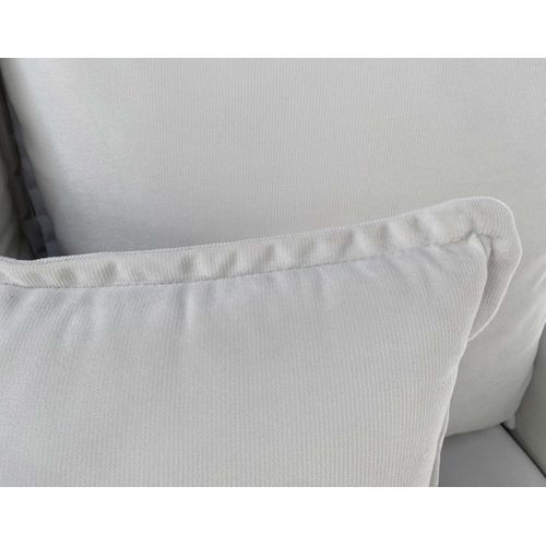 Canapé Droit Convertible 3 Places Apia En Velours Gris Clair