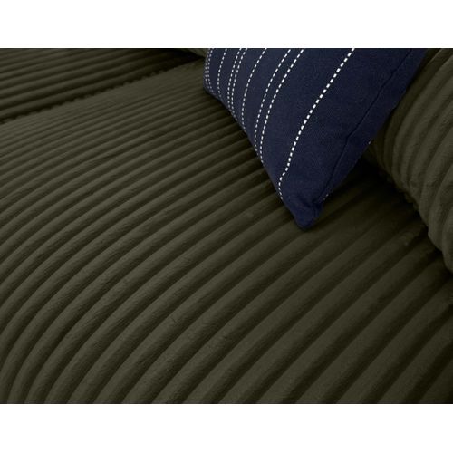 Garance - Canapé D'angle Réversible - 4 Places - En Velours Côtelé Grosses Côtes