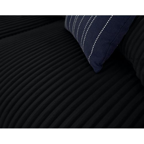 Garance - Canapé D'angle Réversible - 4 Places - En Velours Côtelé Grosses Côtes