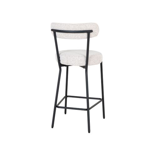 Ivanec - Tabouret De Bar - En Tissu Bouclette