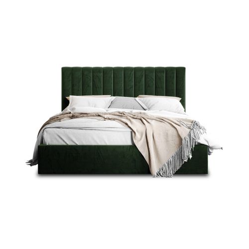 Rosario - Lit Coffre - 140x200 - Sommier Inclus - En Velours