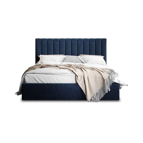 Rosario - Lit Coffre - 140x200 - Sommier Inclus - En Velours