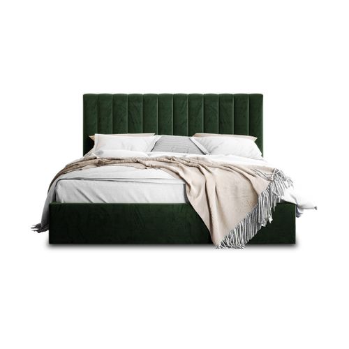 Rosario - Lit Coffre - 160x200 - Sommier Inclus - En Velours