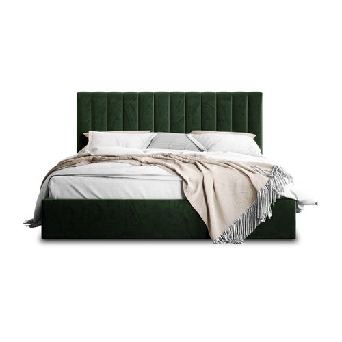 Rosario - Lit Coffre - 180x200 - Sommier Inclus - En Velours