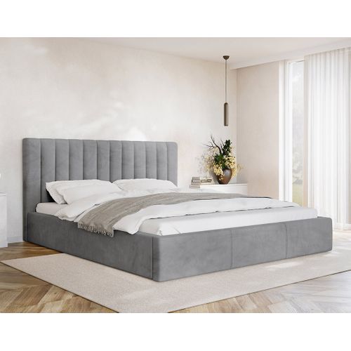 Rosario - Lit Coffre - 180x200 - Sommier Inclus - En Velours