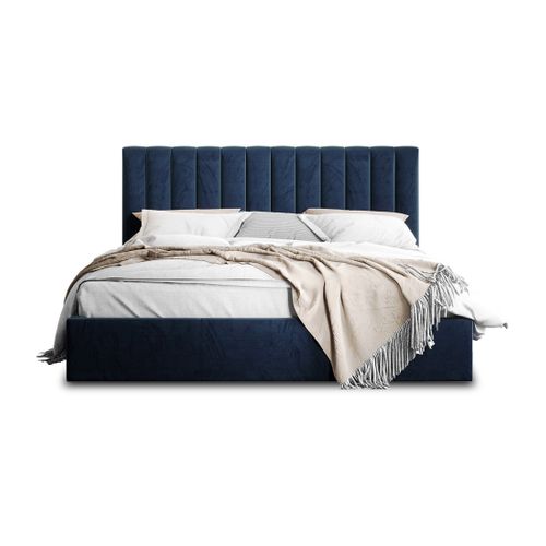 Rosario - Lit Coffre - 180x200 - Sommier Inclus - En Velours