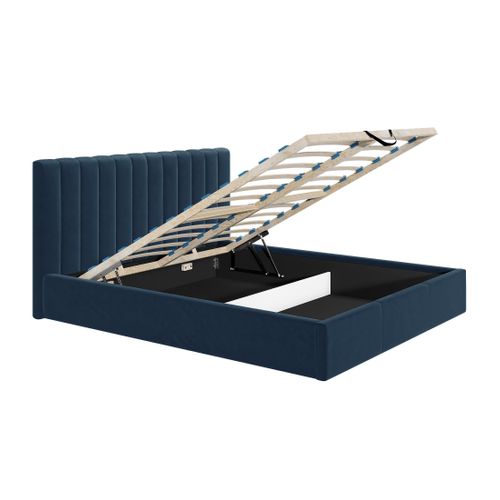 Rosario - Lit Coffre - 160x200 - Sommier Inclus - En Velours