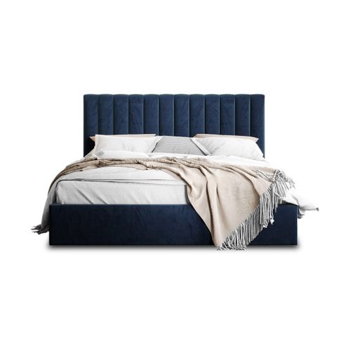 Rosario - Lit Coffre - 160x200 - Sommier Inclus - En Velours