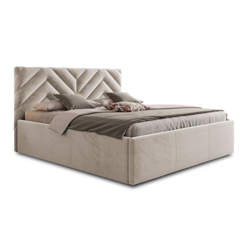 Santiago - Lit Coffre - 180x200 - Sommier Inclus - En Velours