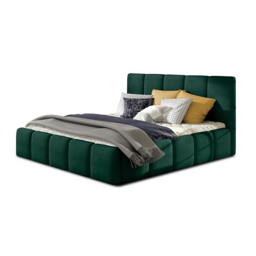 Lucea - Lit Coffre - 160x200 - Sommier Inclus - En Velours