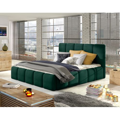 Lucea - Lit Coffre - 160x200 - Sommier Inclus - En Velours