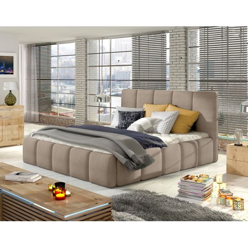 Lucea - Lit Coffre - 160x200 - Sommier Inclus - En Velours