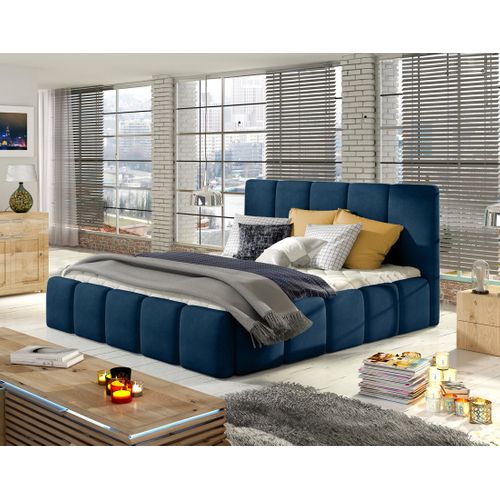 Lucea - Lit Coffre - 160x200 - Sommier Inclus - En Velours