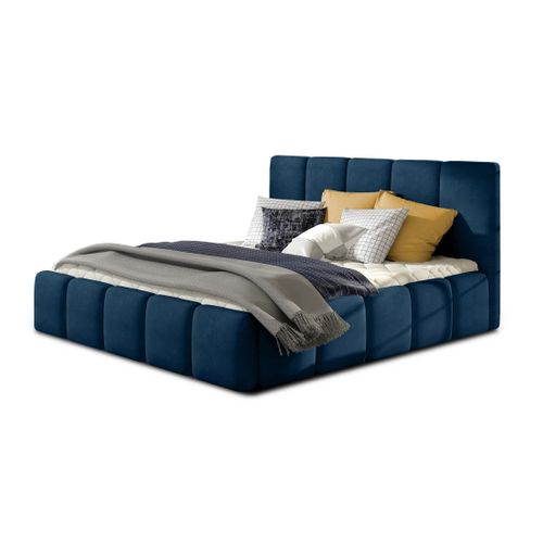 Lucea - Lit Coffre - 160x200 - Sommier Inclus - En Velours