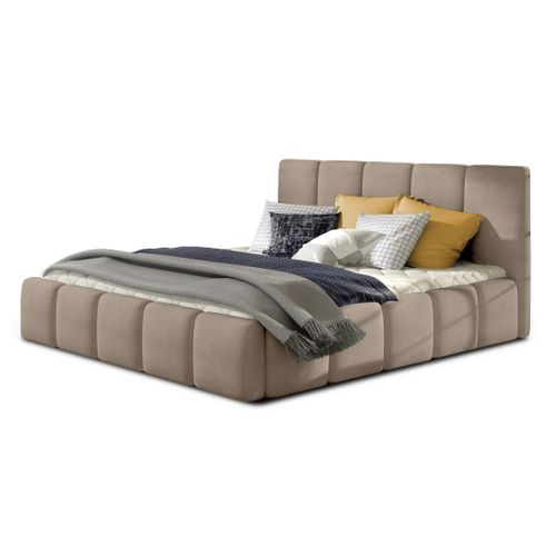 Lucea - Lit Coffre - 180x200 - Sommier Inclus - En Velours