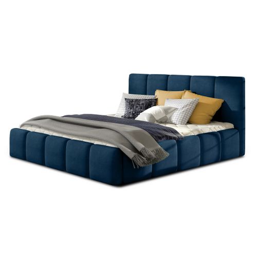 Lucea - Lit Coffre - 180x200 - Sommier Inclus - En Velours