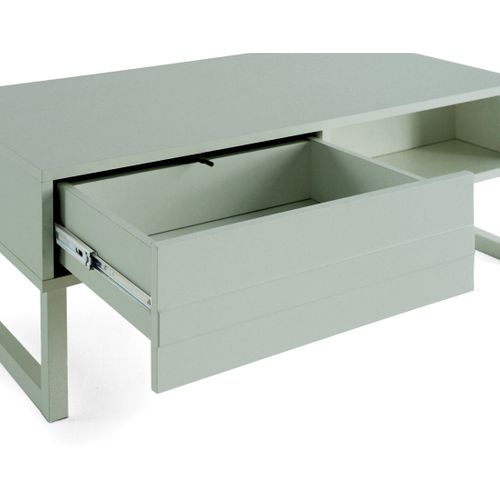 Sofia - Table Basse - Vert Sauge Mat - 1 Niche - 110 Cm