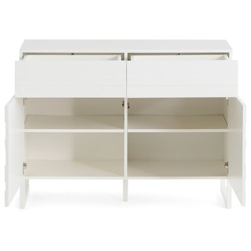 Sofia - Buffet Bas - Blanc Mat - 110 Cm