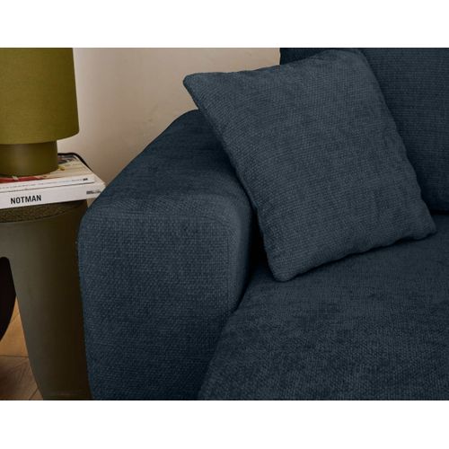 Milan - Canapé D'angle Réversible 4 Places - Convertible Avec Coffre - En Velours Texturé