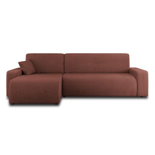 Artemisa - Canapé D'angle Réversible 4 Places - Convertible Avec Coffre - En Velours Côtelé