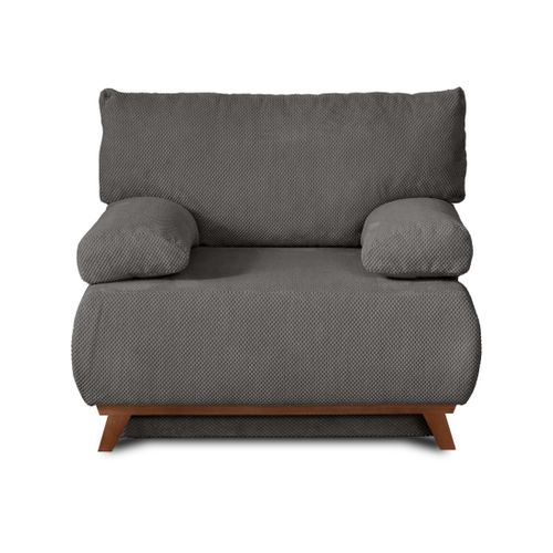 Cristal - Fauteuil - Convertible Avec Coffre - En Velours Texturé