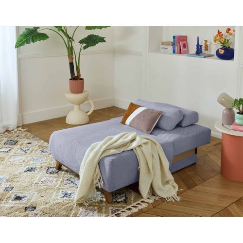 Cristal - Fauteuil - Convertible Avec Coffre - En Velours Texturé